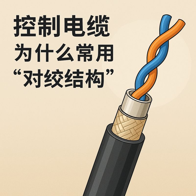 控制电缆为什么常用“对绞结构”？？？？？？？？