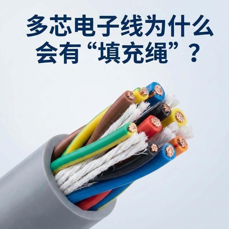 多芯电子线为什么会有“填充绳”？？？？？？？？